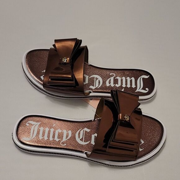 BRAND NEW JUICY COUTURE YAEL BOWNOT RHINESTONE SLIDER R3 - Picture 10 of 16